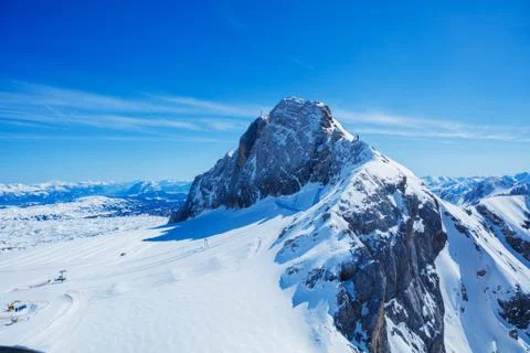 Winter in the austrian alps Stock-Fotos