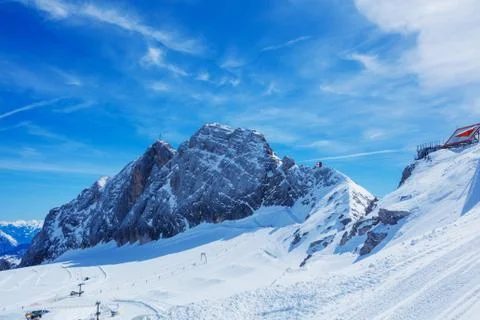 Winter in the austrian alps Foto stock