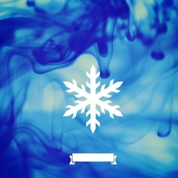 Winter backdround. ink in water Stock Illustration