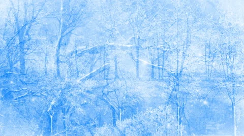 Winter background and falling snow loop Stock Footage 44008110