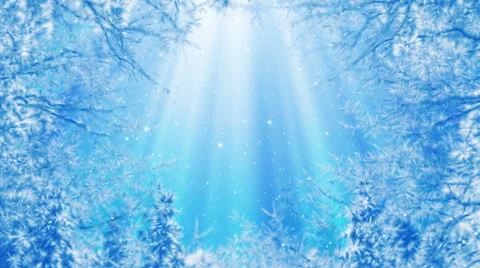 Winter background and falling snow loop 库存影片 44696178