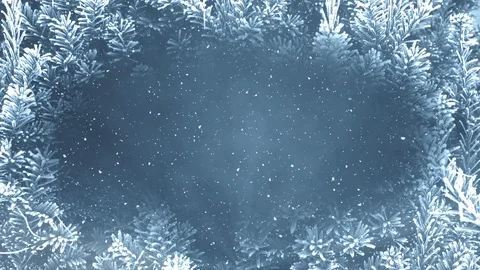 Winter Background Animation Loop Stock Footage 119687320