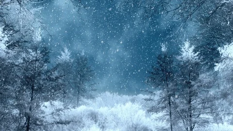 Winter Background Animation Loop Stock Footage 120294111