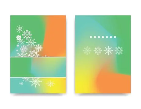 Winter background design of white snowflake with copy space Stock Illustration