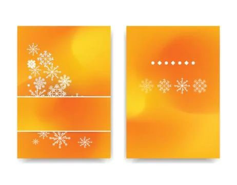 Winter background design of white snowflake with copy space Stock Illustration