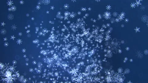 Winter background with falling animated snowflakes Stock Footage 166730753