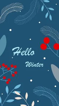 Winter background. Happy new year and Christmas design Stock Illustration