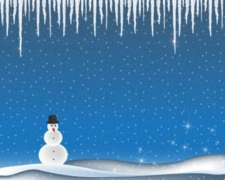 Winter background Stock Illustration