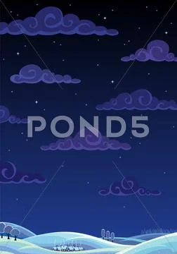 Winter Background Stock Illustration
