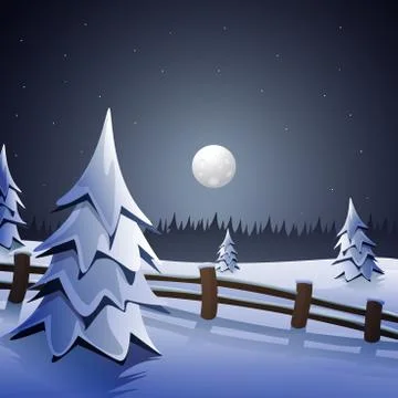 Winter Background Stock Illustration