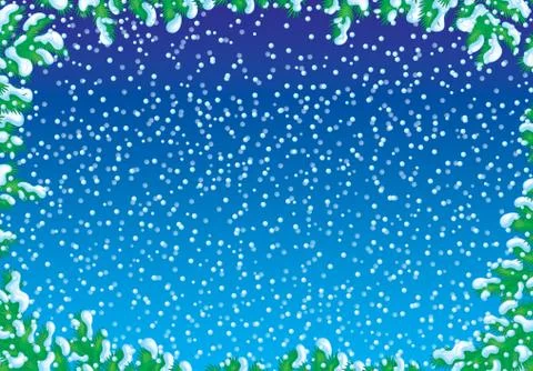 Winter background Stock Illustration