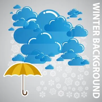 Winter Background Stock Illustration