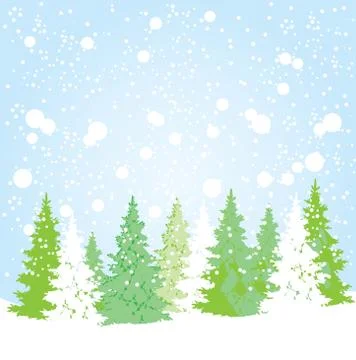 Winter background Stock Illustration