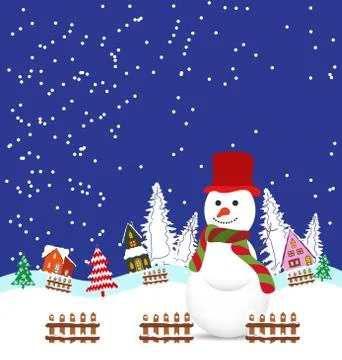 Winter background Stock Illustration