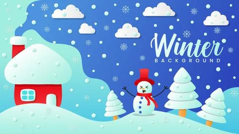Winter background Stock Illustration