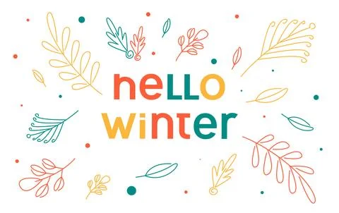 Winter background illustration Stock Illustration