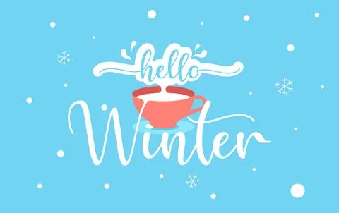 Winter background illustration Stock Illustration