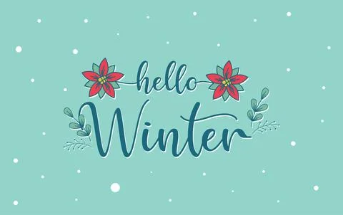 Winter background illustration Stock Illustration