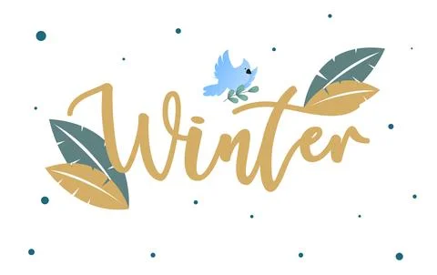 Winter background illustration Stock Illustration