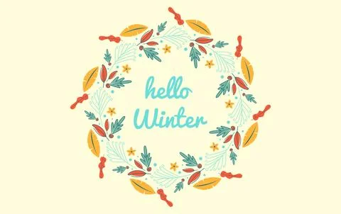 Winter background illustration Stock Illustration