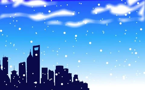 Winter background illustration Stock Illustration