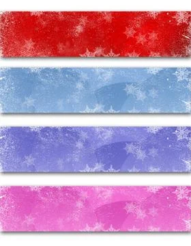Winter background labels Illustrazione stock