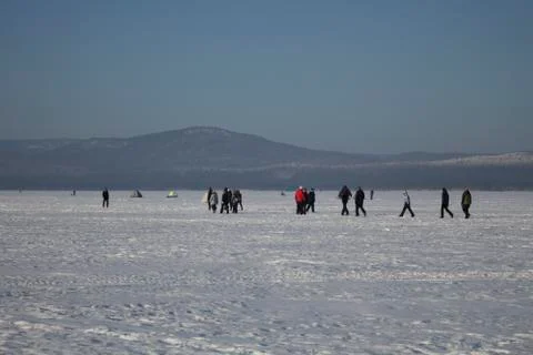 Winter background Stock Photos