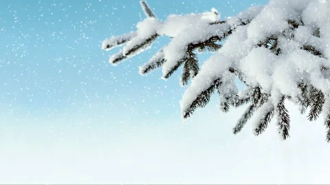 Winter Background. Seamless 4K loop video animation. Stock Footage 143149454