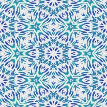 Winter background as seamless illustration in Blue and Green Stock Illustration