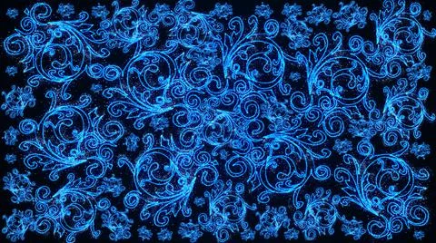 Winter background with shiny blue pattern 스톡 일러스트