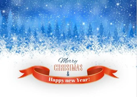 Winter background with shiny lights Stock-Illustration