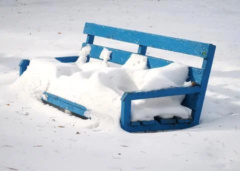Winter background, small architectural forms. Stock Photos