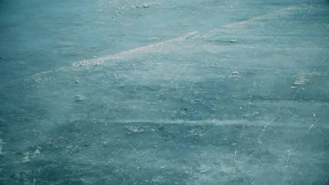 Winter background with snow and ice on ice skating rink Stock-Footage 103464567