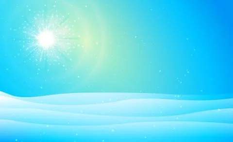 Winter background with snow Illustrazione stock