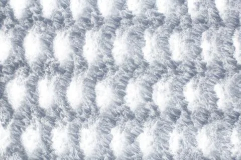 Winter background with snow texture closeup. Lattice Stock Photos