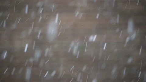 Winter background - Snowflakes falling against red background Stock-Footage 166607914