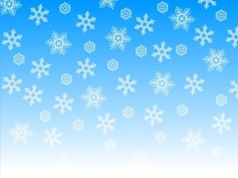 Winter background with snowflakes. Stock Illustration