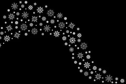 Winter background with snowflakes Stock Illustration