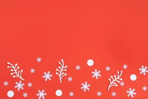 Winter background with snowflakes Stock Illustration