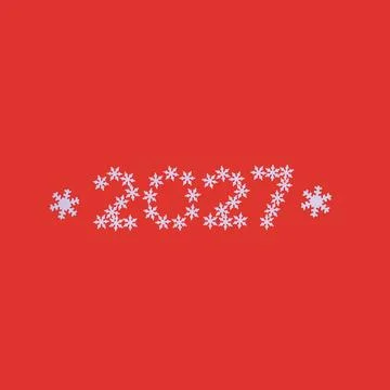 Winter background with snowflakes Stock Illustration