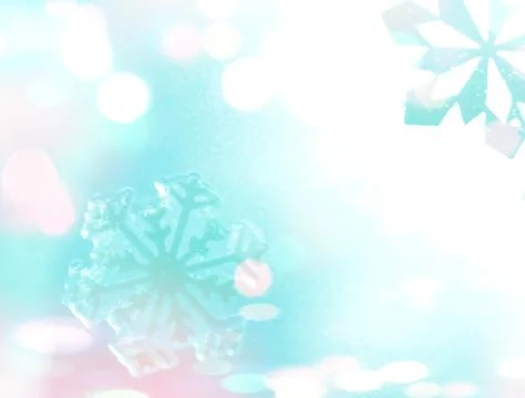 Winter background with snowflakes Stock Photos
