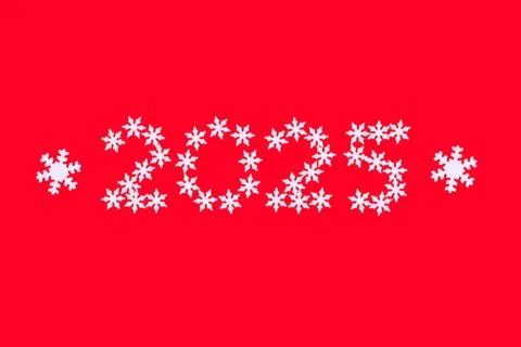 Winter background with snowflakes Stock Photos