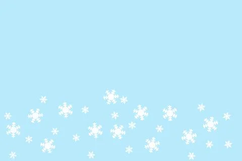 Winter background with snowflakes Foto stock