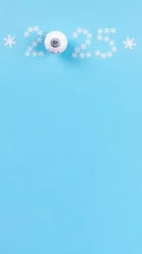 Winter background with snowflakes Stock Photos