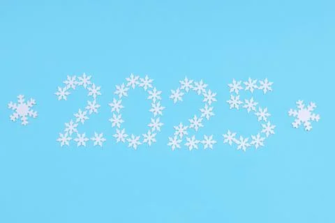 Winter background with snowflakes Stock Photos