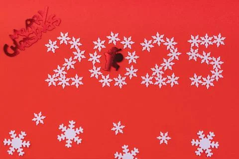 Winter background with snowflakes Stock Photos
