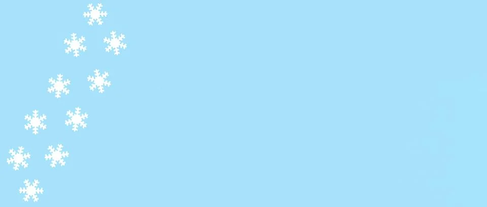 Winter background with snowflakes Stock Photos