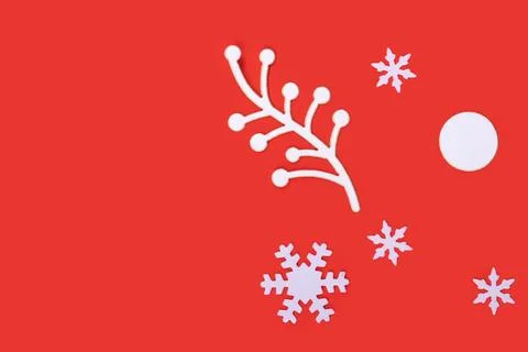 Winter background with snowflakes Stock Photos