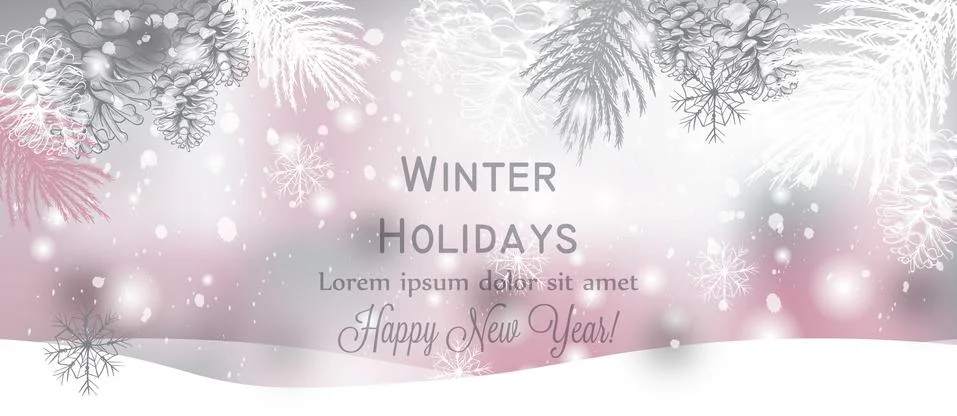 Winter background snowflakes Vector. Blue and gray snowflakes frozen decors イラスト素材