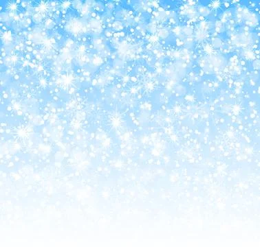 Winter background with snowflakes vector Stock Illustration